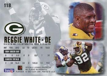 1995 Ultra #118 Reggie White Back