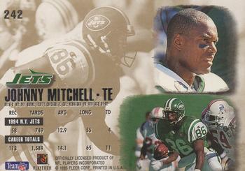 1995 Ultra #242 Johnny Mitchell Back