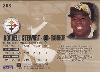 1995 Ultra #268 Kordell Stewart Back