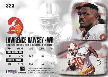 1995 Ultra #323 Lawrence Dawsey Back