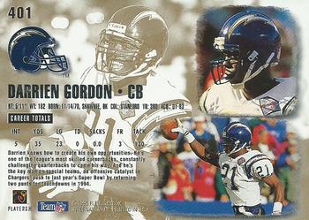 1995 Ultra #401 Darrien Gordon Back