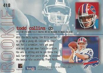 1995 Ultra #418 Todd Collins Back