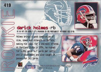 1995 Ultra #419 Darick Holmes Back