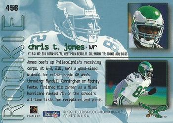 1995 Ultra #456 Chris T. Jones Back