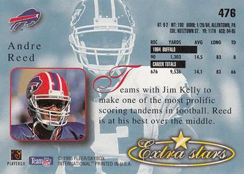 1995 Ultra #476 Andre Reed Back