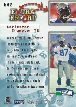 1995 Ultra #542 Carlester Crumpler Back
