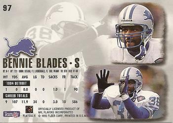 1995 Ultra #97 Bennie Blades Back