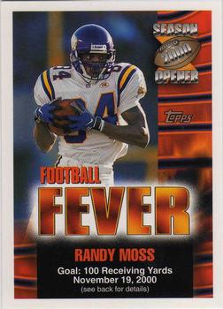 2000 Topps Season Opener - Football Fever #NNO Randy Moss Front