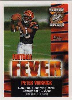 2000 Topps Season Opener - Football Fever #NNO Peter Warrick Front