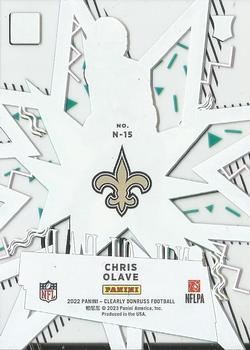 2022 Clearly Donruss - Nu-CLEAR #N-15 Chris Olave Back