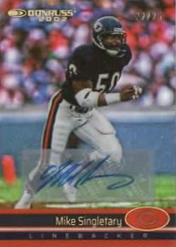 2022 Clearly Donruss - Retro 2002 Autographs #02-17 Mike Singletary Front
