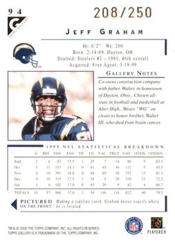2000 Topps Gallery - Player's Private Issue #94 Jeff Graham Back