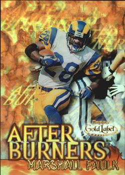 2000 Topps Gold Label - After Burners #A9 Marshall Faulk Front