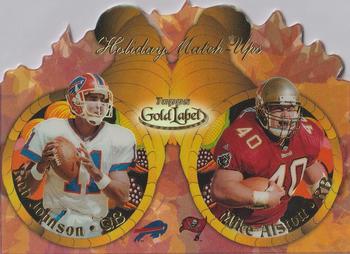 2000 Topps Gold Label - Holiday Match-Ups Fall #T4 Rob Johnson / Mike Alstott Front