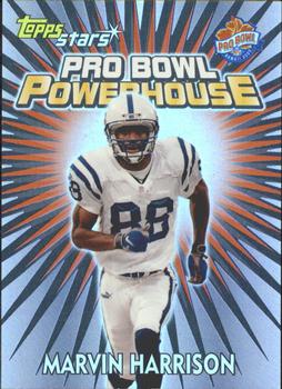 2000 Topps Stars - Pro Bowl Powerhouse #PB3 Marvin Harrison Front