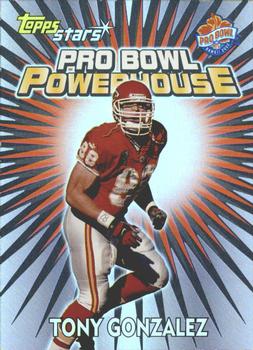 2000 Topps Stars - Pro Bowl Powerhouse #PB8 Tony Gonzalez Front