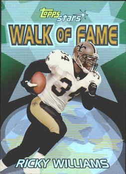 2000 Topps Stars - Walk of Fame #W6 Ricky Williams Front