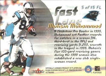 2000 Ultra - Fast Lane #5 FL Muhsin Muhammad Back