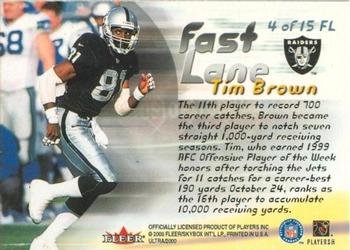 2000 Ultra - Fast Lane #4 FL Tim Brown Back