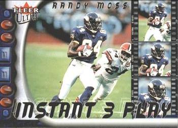 2000 Ultra - Instant Three Play #6 IP Randy Moss Front