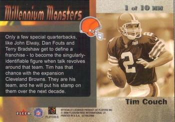 2000 Ultra - Millennium Monsters #1 MM Tim Couch Back