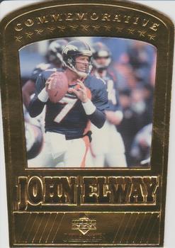 2000 Upper Deck Collectibles 22K John Elway Commemorative #NNO John Elway Front