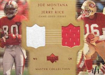 2000 Upper Deck Montana Master Collection - Mystery Inserts #MR8 Jerry Rice / Joe Montana Front