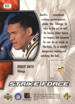2000 Upper Deck - Strike Force #SF12 Robert Smith Back