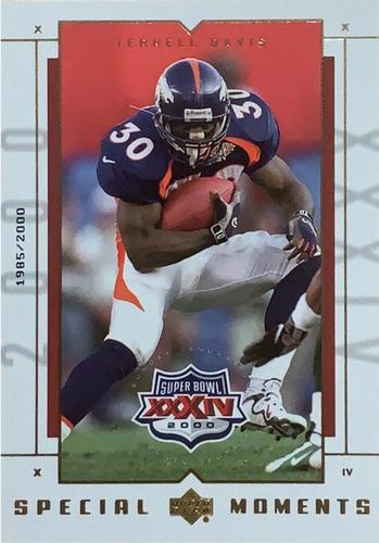 2000 Upper Deck Super Bowl XXXIV Special Moments 3x5 #2 Terrell Davis Front