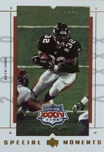 2000 Upper Deck Super Bowl XXXIV Special Moments 3x5 #5 Jamal Anderson Front