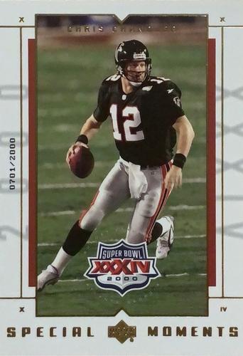 2000 Upper Deck Super Bowl XXXIV Special Moments 3x5 #6 Chris Chandler Front