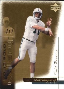 2000 Upper Deck Gold Reserve - Solid Gold Gallery #SG4 Chad Pennington Front