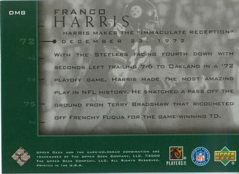 2000 Upper Deck Legends - Defining Moments #DM8 Franco Harris Back