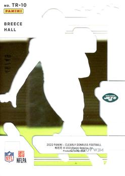2022 Clearly Donruss - The Rookies Red #TR-10 Breece Hall Back