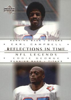 2000 Upper Deck Legends - Reflections in Time #R1 Earl Campbell / Eddie George Front