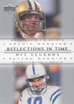 2000 Upper Deck Legends - Reflections in Time #R4 Archie Manning / Peyton Manning Front