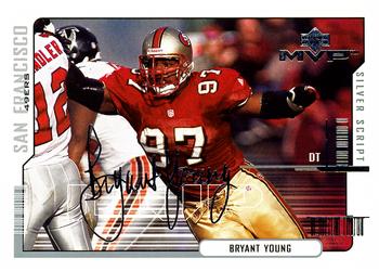 2000 Upper Deck MVP - Silver Script #157 Bryant Young Front
