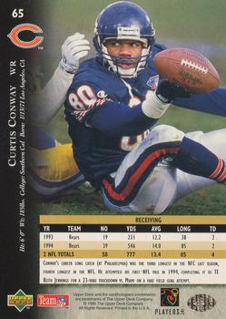 1995 Upper Deck #65 Curtis Conway Back