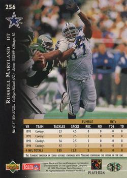1995 Upper Deck #256 Russell Maryland Back