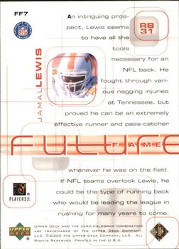 2000 Upper Deck Pros & Prospects - Future Fame #FF7 Jamal Lewis Back