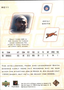 2000 Upper Deck Pros & Prospects - Report Card #RC11 Akili Smith Back