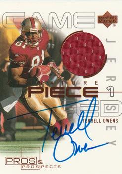 2000 Upper Deck Pros & Prospects - Signature Piece 1 #SP-TO Terrell Owens Front