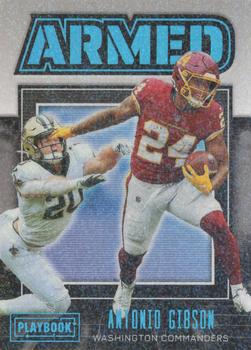 2022 Panini Playbook - Armed #A-1 Antonio Gibson Front