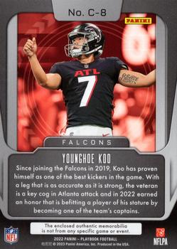 2022 Panini Playbook - Captains Swatches #C-8 Younghoe Koo Back