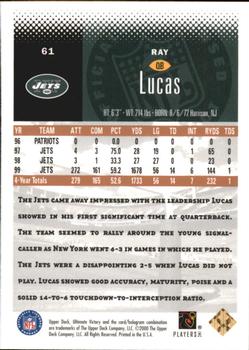 2000 Upper Deck Ultimate Victory - Copper #61 Ray Lucas Back