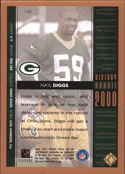 2000 Upper Deck Ultimate Victory - Parallel #130 Na'il Diggs Back