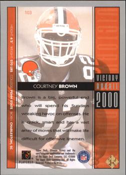 2000 Upper Deck Ultimate Victory - Parallel 100 #103 Courtney Brown Back