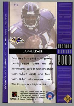 2000 Upper Deck Ultimate Victory - Parallel 100 #117 Jamal Lewis Back