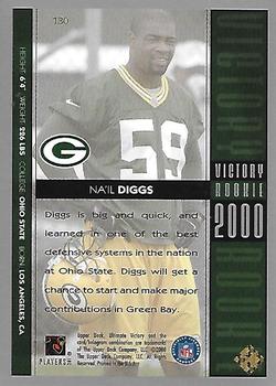 2000 Upper Deck Ultimate Victory - Silver #130 Na'il Diggs Back