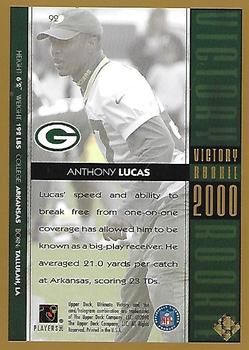 2000 Upper Deck Ultimate Victory - Gold #92 Anthony Lucas Back